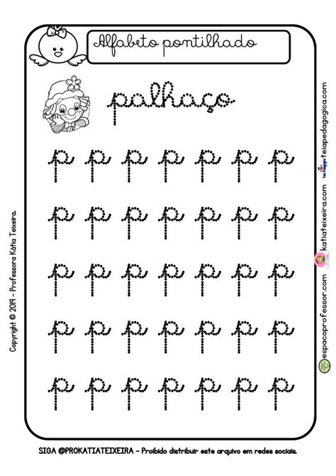 Caderno de Caligrafia para Imprimir com Letras Pontilhadas em 